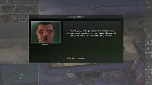 Oswald, górnik z Kopalni, zasugeruje nam, iż warto odbić pozostałe miejsca wydobycia kruszców na Arulco - Misje (1) - Jagged Alliance: Back in Action - poradnik do gry