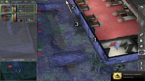 możemy też wykorzystać Reda do umieszczenia miny, a następnie narobić hałasu biegając - tak, by zaalarmowany przeciwnik wbiegł na minę - Na dobry początek - Lotnisko północne - Lokacje - Jagged Alliance: Back in Action - poradnik do gry