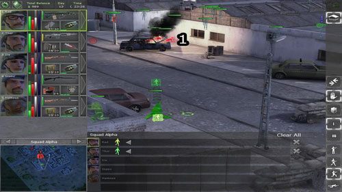 Gdy zostanie nam już niewielu przeciwników, możemy wysłać Reda na pozycje Thora i zacząć się przemieszczać w kierunku głównego wejścia do klubu (1) - Pozostałe lokacje (1) - Lokacje - Jagged Alliance: Back in Action - poradnik do gry