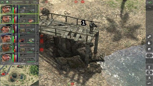 Potrzebne wyposażenie: kilka zestawów do rozbrajania min, wyrzutnia LAW, 1-2 rakiety, granaty bojowe, granaty dymne - Pozostałe lokacje (3) - Lokacje - Jagged Alliance: Back in Action - poradnik do gry