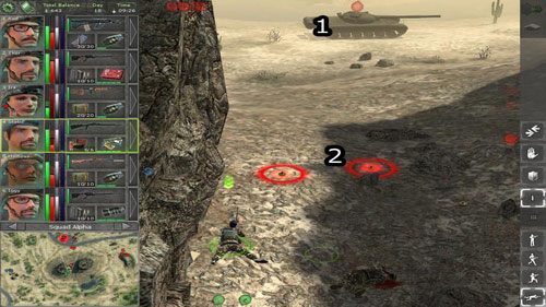 Kolejnym krokiem jest przemieszczenie najemnika z wyrzutnią LAW (nie wyciągajmy jej na razie, gdyż nasz człowiek musi się czołgać) między wcześniej wspomniane skały - Pozostałe lokacje (3) - Lokacje - Jagged Alliance: Back in Action - poradnik do gry