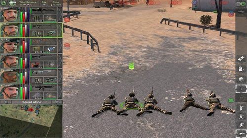 Przejmowanie Almy warto rozpocząć od strony południowej, gdyż wtedy prawdopodobnie wybijemy większość przeciwników nie zmieniając z pozycji, jaka została przedstawiona na powyższej ilustracji - Pozostałe lokacje (5) - Lokacje - Jagged Alliance: Back in Action - poradnik do gry