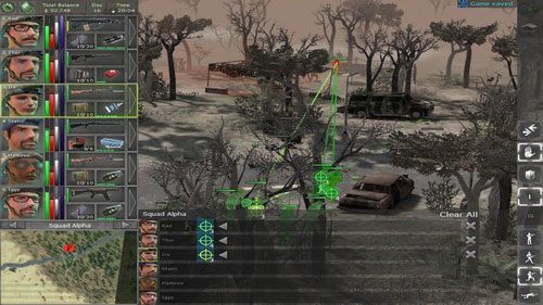 Z racji wielu drzew, zabicie 1-2 pozostałych przeciwników może wymagać podejścia bliżej, jednak nie na tyle, byśmy otrzymali jakieś rany - Pozostałe lokacje (7) - Lokacje - Jagged Alliance: Back in Action - poradnik do gry