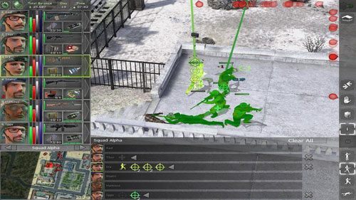 Następnie wysadzamy dziurę w murze i zajmujemy taras na podwyższeniu (po zabiciu ewentualnych nieprzyjaciół wybiegających z budynku lub drugiej strony tarasu) - Końcowe lokacje - Meduna - Lokacje - Jagged Alliance: Back in Action - poradnik do gry