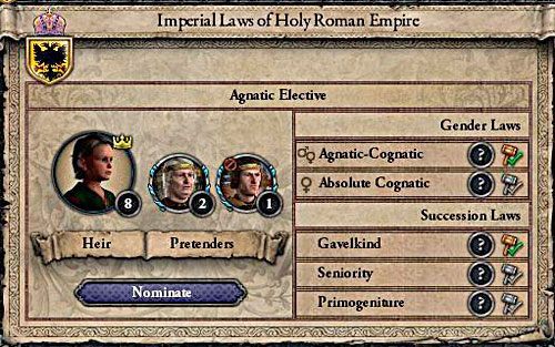 W dużych państwach elekcja jest najgorszym z możliwych ustrojów - należy szybko ją zlikwidować. - Elekcja w Crusader Kings II (Feudal elective) | Ród i Dziedziczenie - Crusader Kings II - poradnik do gry