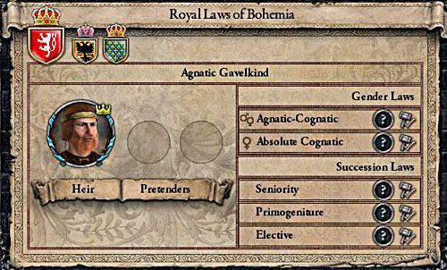 Męska preferencja sukcesji sprawdza się równie dobrze we wszystkich ustrojach. - Sukcesja męska, żeńska, równorzędna w Crusader Kings II | Ród i Dziedziczenie - Crusader Kings II - poradnik do gry
