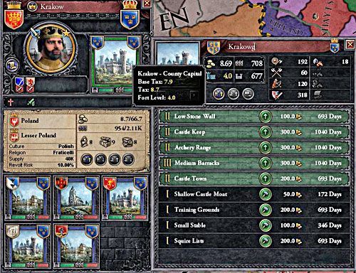 Główna struktura jest zawsze najważniejsza - ulepszanie jej jest bardzo opłacalne. - Rozbudowa włości i zwiększenie zysków | Ekonomia w Crusader Kings II - Crusader Kings II - poradnik do gry