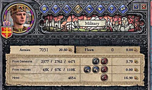 Wasale zwykle posiadają więcej wojska, niż ich władca. - Armia i walka | Militaria w Crusader Kings II - Crusader Kings II - poradnik do gry