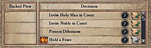 Decyzja - Decyzje w Crusader Kings II | Intrygi - Crusader Kings II - poradnik do gry