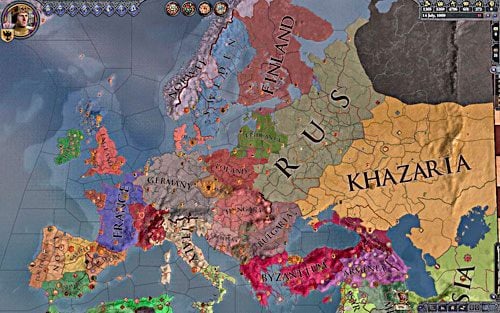 Oto wszystkie królestwa de jure - wystarczy sięgnąć po ich koronę. - Książe dzielnicowy w Crusader Kings II | Droga na szczyt - Crusader Kings II - poradnik do gry