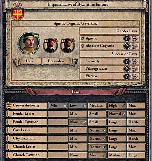 Prawa w Bizancjum są więcej, niż korzystne. - Cesarz w Crusader Kings II | Droga na szczyt - Crusader Kings II - poradnik do gry
