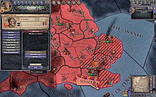 Ciągłe nękanie wrogich brzegów powinno w końcu przynieść pożądany skutek. - Wilhelm Zdobywca w Crusader Kings II | Oficjalne scenariusze - Crusader Kings II - poradnik do gry