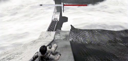 Zsuń się z pochyłego fragmentu mostu i przeskocz po filarach na drugą stronę - Poradnik do gry - Episode 1 - Return | I Am Alive - I Am Alive - poradnik do gry