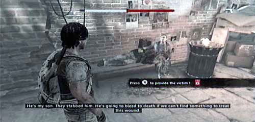 Idąc w kierunku domu, w alejce spotkasz kobietę z rannym synem leżącym na ławce - Episode 2 - Home | I Am Alive - I Am Alive - poradnik do gry