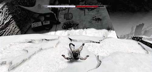 Zjedź na dół, a następnie po rurze wejdź poziom wyżej, po czym zsuń się znowu dwa razy, prosto w zapyloną, nisko położoną część miasta - Episode 4 - Dust | I Am Alive - I Am Alive - poradnik do gry