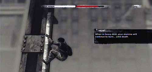 Po rurach rozciągniętych wzdłuż przęseł wiaduktu wejdź jak najszybciej na górę - Episode 4 - Dust | I Am Alive - I Am Alive - poradnik do gry