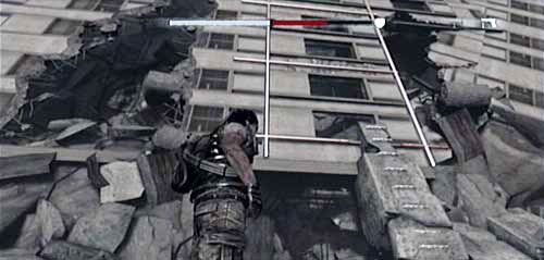 Zacznij wspinaczkę po wystających drutach i przeskocz z nich na rurę po prawo - Episode 19 - Fireworks | I Am Alive - I Am Alive - poradnik do gry