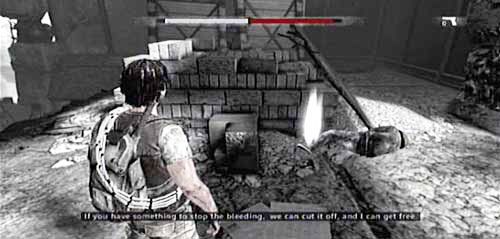 Po dotarciu do skrzyni z lekarstwami na dachu wieżowca zsuniesz się na dół i za pomocą kotwy przedostaniesz na drugi budynek - Episode 5 - Skycraper | Ofiary | I Am Alive - I Am Alive - poradnik do gry