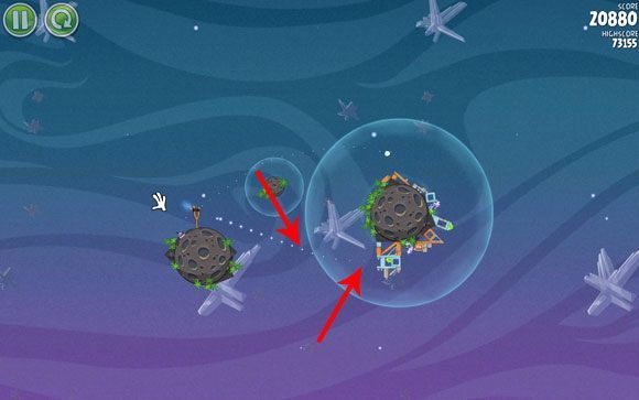 Drugiego ptaka wyślij w drugą stronę - Level 2 - 25 | Cold Cuts | Angry Birds Space - Angry Birds Space - poradnik do gry