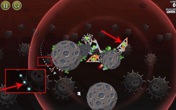 Dość łatwy poziom - Level 3-24 | Danger Zone | Angry Birds Space - Angry Birds Space - poradnik do gry