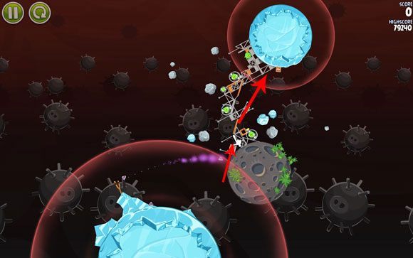 Wyślij pierwszego ptaka w stronę małej planety - Level 3-29 | Danger Zone | Angry Birds Space - Angry Birds Space - poradnik do gry