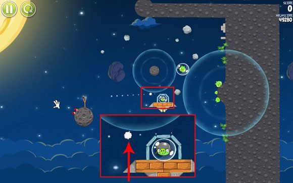 Kolejny etap wymagający dobrej precyzji i wyczucia czasu - Level 1 - 25 | Pig Bang | Angry Birds Space - Angry Birds Space - poradnik do gry