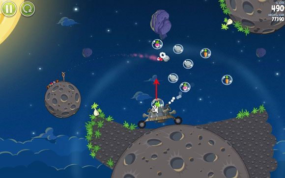 Walka z bossem nie jest trudna, lecz wiele zależy tak naprawdę od szczęścia - Level 1 - 30 | Pig Bang | Angry Birds Space - Angry Birds Space - poradnik do gry