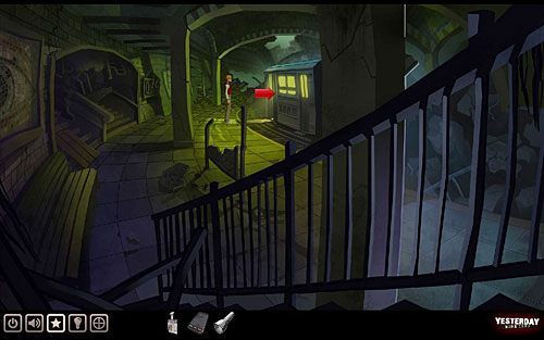 Zwróć zatem uwagę na stojący po prawej nieczynny wagon metra - Wydostań walizkę | Nowy Jork - stacja metra Cadway | Yesterday - Yesterday - poradnik do gry