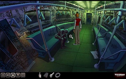 Zabierz także pozostawiony na posadzce obok siedzącego manekina żelazny pręt - Wydostań walizkę | Nowy Jork - stacja metra Cadway | Yesterday - Yesterday - poradnik do gry