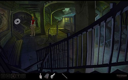 Wyjściem po lewej (w głębi) wróć na peron stacji - Wydostań walizkę | Nowy Jork - stacja metra Cadway | Yesterday - Yesterday - poradnik do gry