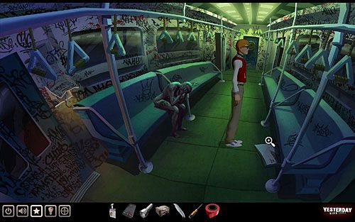 Potrzebujesz do tego czegoś w rodzaju metalowej blaszki - Otwórz kłódkę w bramie | Nowy Jork - stacja metra Cadway | Yesterday - Yesterday - poradnik do gry