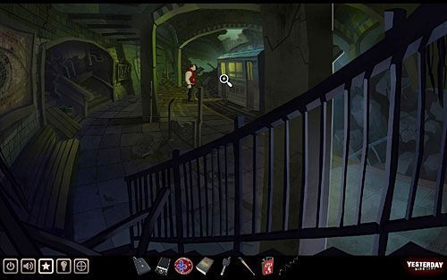 Znalazłszy się na stacji metra, spróbuj wejść do stojącego tam wagonu - Dostań się za niedostępne drzwi | Nowy Jork - stacja metra Cadway | Yesterday - Yesterday - poradnik do gry