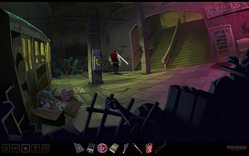 Znajdujące się za nim drzwi okażą się zamknięte na kłódkę - Dostań się za niedostępne drzwi | Nowy Jork - stacja metra Cadway | Yesterday - Yesterday - poradnik do gry