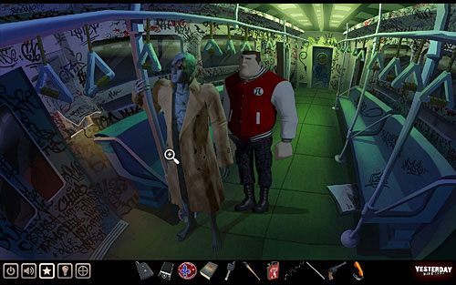 Potrzebujesz jeszcze naboi do rewolweru, które znajdziesz w prawej (lewej z punktu widzenia gracza) kieszeni płaszcza Borisa, wiszącego na manekinie w wagonie metra - Zdobądź rewolwer | Nowy Jork - stacja metra Cadway | Yesterday - Yesterday - poradnik do gry