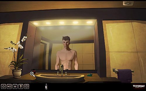 Weź także stojący obok wody kolońskiej w czerwonej buteleczce (z lewej strony lustra) krem do rąk - Odkryj pierwsze słowo hasła | Paryż - hotel Dore | Yesterday - Yesterday - poradnik do gry