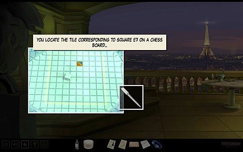 Potraktuj więc dno jacuzzi nożykiem do listów - John wydłubie stosowną płytkę i znajdzie pod nią plastikowe zawiniątko - Dostań się do sejfu | Paryż - hotel Dore | Yesterday - Yesterday - poradnik do gry