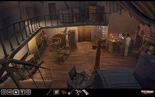 Na zapleczu ponownie zajrzyj do skrytki nad biurkiem - Pauline jakimś cudownym sposobem przemyciła do niej trzymane przed chwilą w ręce kluczyki - Zdobądź katanę | Paryż - sklep z antykami | Yesterday - Yesterday - poradnik do gry