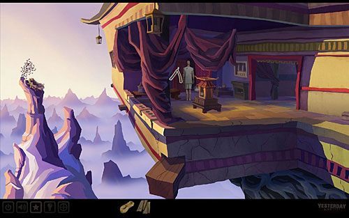 Maszeruj pod drzwi pokoju medytacyjnego i przyjrzyj się im - Uruchom dzwon (1) | Klasztor gdzieś hen w górach | Yesterday - Yesterday - poradnik do gry