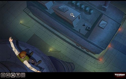 W pierwszym flashbacku musisz po prostu skoczyć na dach magazynu, w którym przetrzymywany jest Boris - Dostań się na komin | Zakłady White Enterprises | Yesterday - Yesterday - poradnik do gry