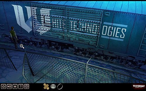 Zauważ deskę leżącą przy samym torze (po lewej) - Dostań się na komin | Zakłady White Enterprises | Yesterday - Yesterday - poradnik do gry