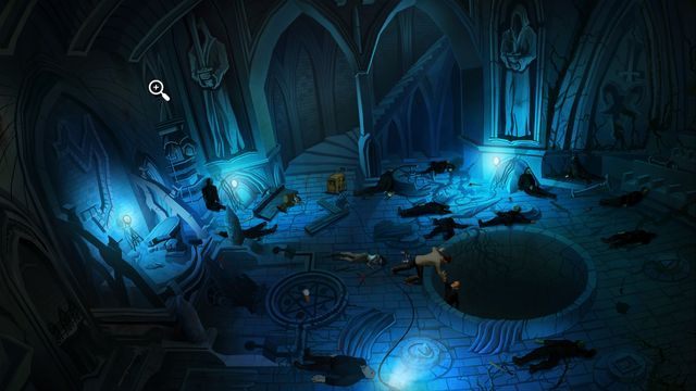 W scenie finałowej jako John Yesterday, zamiast podnieść nóż, trzeba użyć rzeczonych baterii na figurce Poety Bólu stojącej na postumencie na lewo od pierwszej kamiennej postaci z mieczem - Bonusowe zakończenie | Klasztor gdzieś hen w górach - ciąg dalszy | Yesterday - Yesterday - poradnik do gry