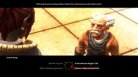 Po wejściu do miasta zatrzyma cię pewien gnom i poprosi o odpowiedź na kilka pytań - Enemies In High Places | Opis przejścia Kingdoms of Amalur Reckoning - Kingdoms of Amalur: Reckoning - poradnik do gry