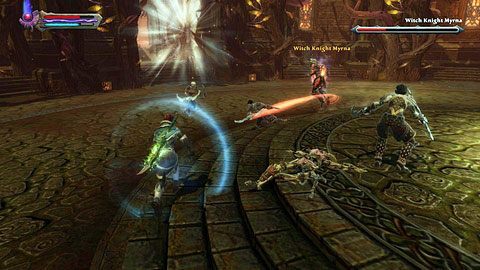 Walka jest o tyle prosta, że przeciwniczka posługuje się czarami, których przerywaniem zajmą się twoi towarzysze - Pride Before A Fall | Opis przejścia Kingdoms of Amalur Reckoning - Kingdoms of Amalur: Reckoning - poradnik do gry