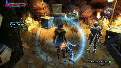 W środku ponownie porozmawiaj ze swym towarzyszem, a następnie pokonaj oddział nadbiegających kultystów - The Red Marches (2) | Zadania poboczne w Kingdoms of Amalur Reckoning - Kingdoms of Amalur: Reckoning - poradnik do gry