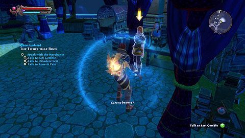 Renerit Vale oraz Sari Cemble pracują na pobliskim targu - Adessa (2) | Zadania poboczne w Kingdoms of Amalur Reckoning - Kingdoms of Amalur: Reckoning - poradnik do gry