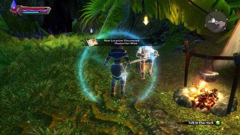 Zwiadowców kapitana Drefena czekający przed wejściem do Shattertier Mine M7(6) zleci ci zadanie zabicia zabójcy zwanego Deadeye - Cursewood (2) | Zadania poboczne w Kingdoms of Amalur Reckoning - Kingdoms of Amalur: Reckoning - poradnik do gry