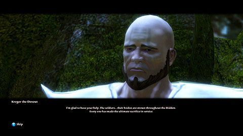 W obozie na południe od Proving Halls M8(3) spotkaj się z kapłanem Kregerem - The Midden | Zadania poboczne w Kingdoms of Amalur Reckoning - Kingdoms of Amalur: Reckoning - poradnik do gry