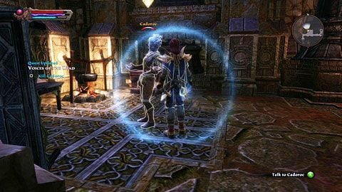 Przeciwnik walczy przy pomocy Faeblades, więc szczególnie magowie powinni uważać, żeby nie zostać trafionym - Drowned Forest (2) | Zadania poboczne w Kingdoms of Amalur Reckoning - Kingdoms of Amalur: Reckoning - poradnik do gry