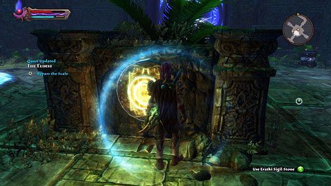 Wewnątrz ruin kieruj się cały czas na południowy-wschód, do miejsca zwanego The Scale - Drowned Forest (3) | Zadania poboczne w Kingdoms of Amalur Reckoning - Kingdoms of Amalur: Reckoning - poradnik do gry