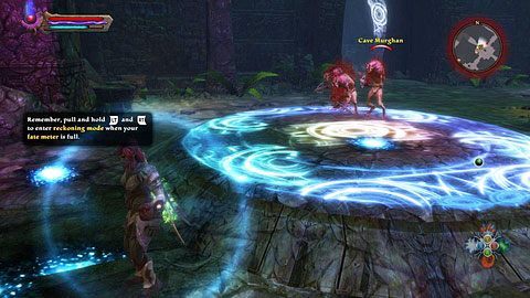 Aby znaleźć kobietę, wróć do początku The Scales, a następnie ponownie użyj stojącego tam przycisku - Drowned Forest (3) | Zadania poboczne w Kingdoms of Amalur Reckoning - Kingdoms of Amalur: Reckoning - poradnik do gry